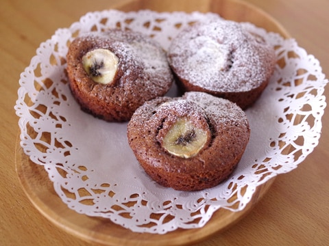 ホットケーキミックスでチョコバナナのガトーショコラ